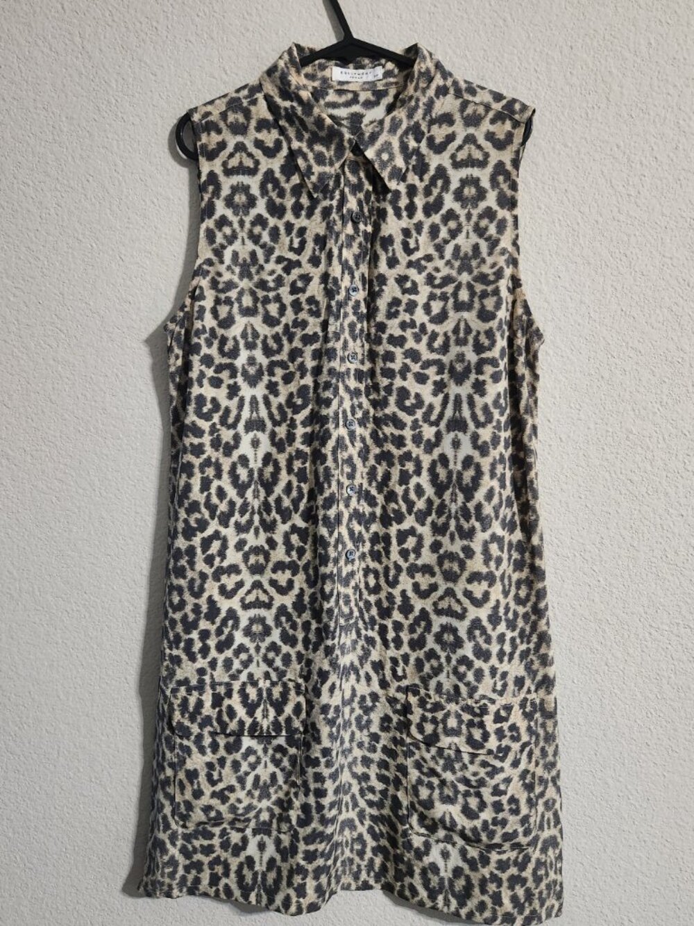 Equipment Femme Lucida Silk Mini Dress Leopard Print size small